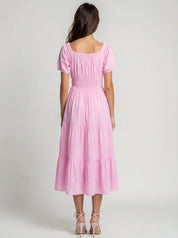 girls, occasional wear classis midi dress best-ootd.com
