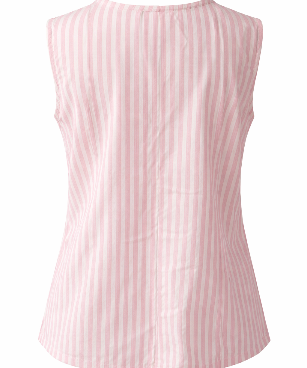 Artisanal handwoven cotton stripe summer top