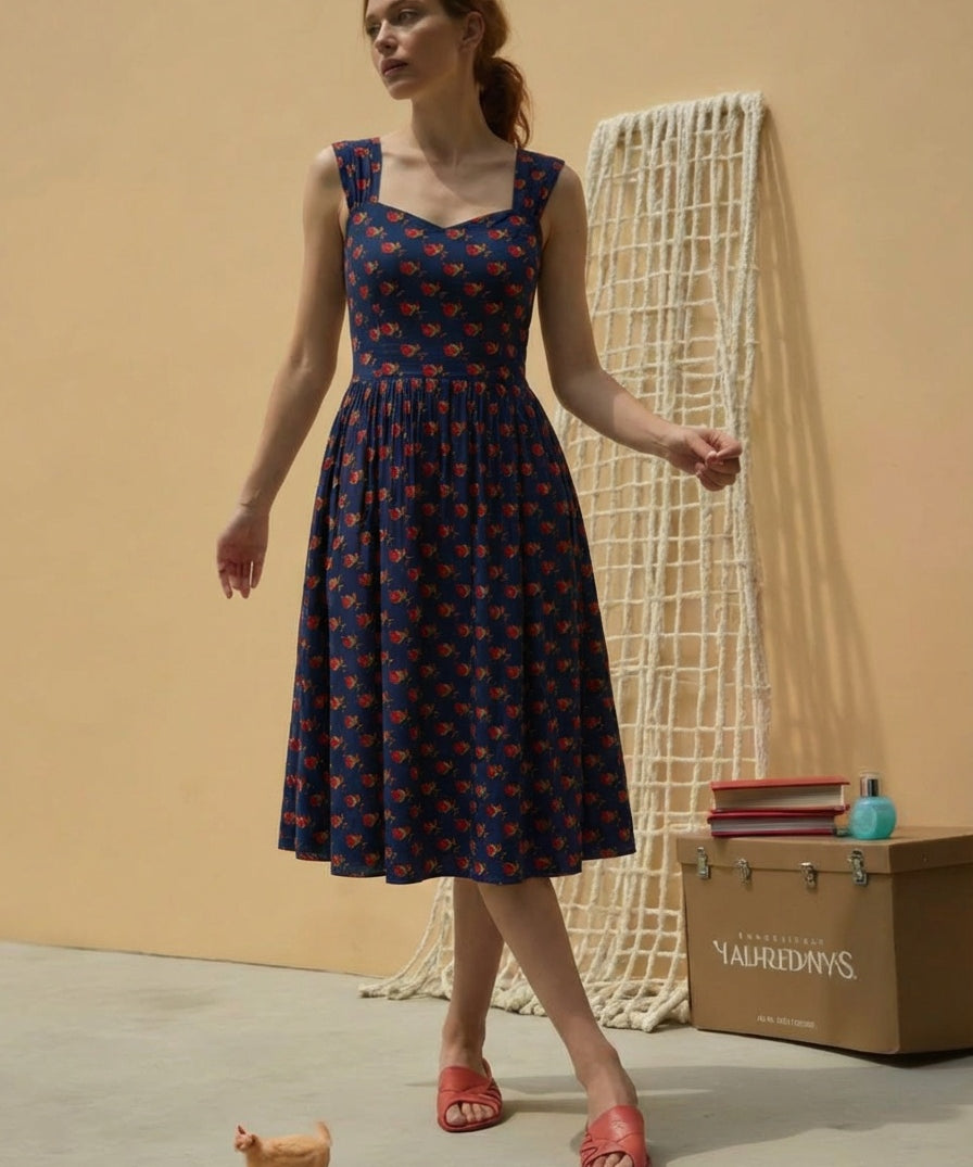 bestootd.com floral flare midi dress