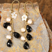 Gemstone Dangle Earrings
