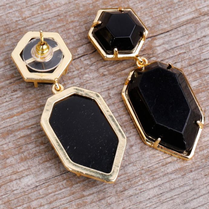 Natural Gemstone Chandelier Earrings