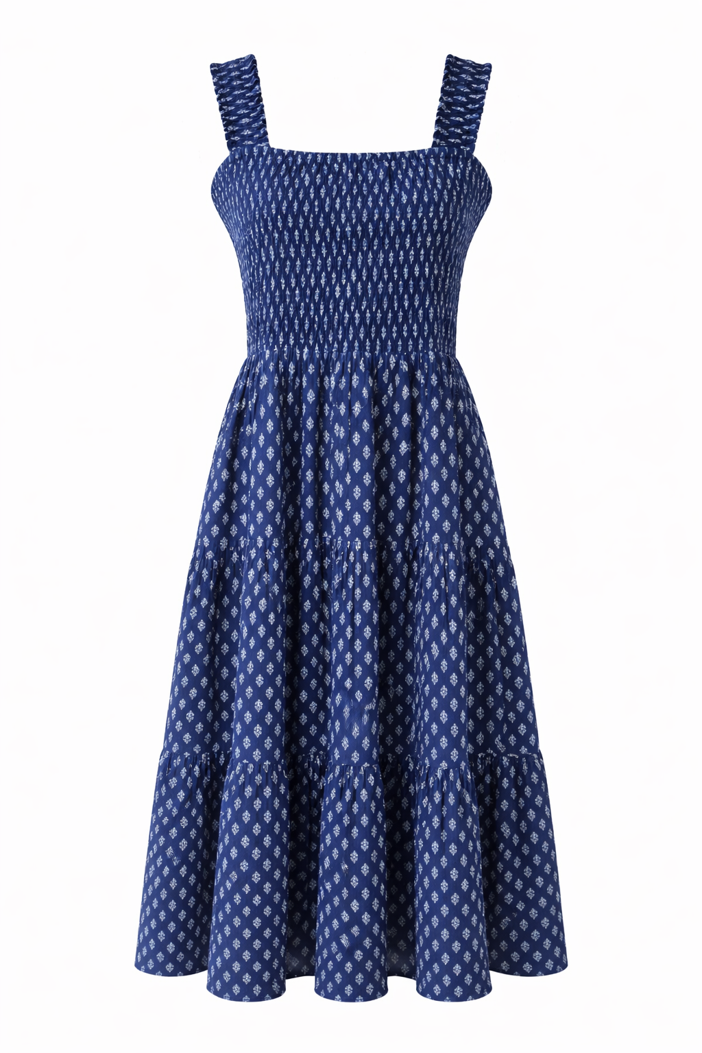 sleeveless two strip women midi dress
