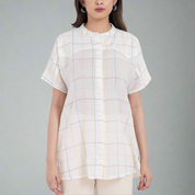 cotton handloom checked shirt top