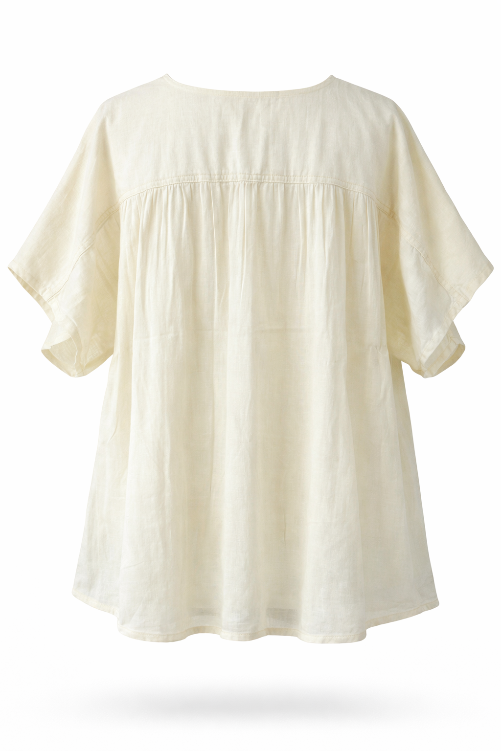Handwoven Mull Cotton Cap Sleeve Summer Shirt
