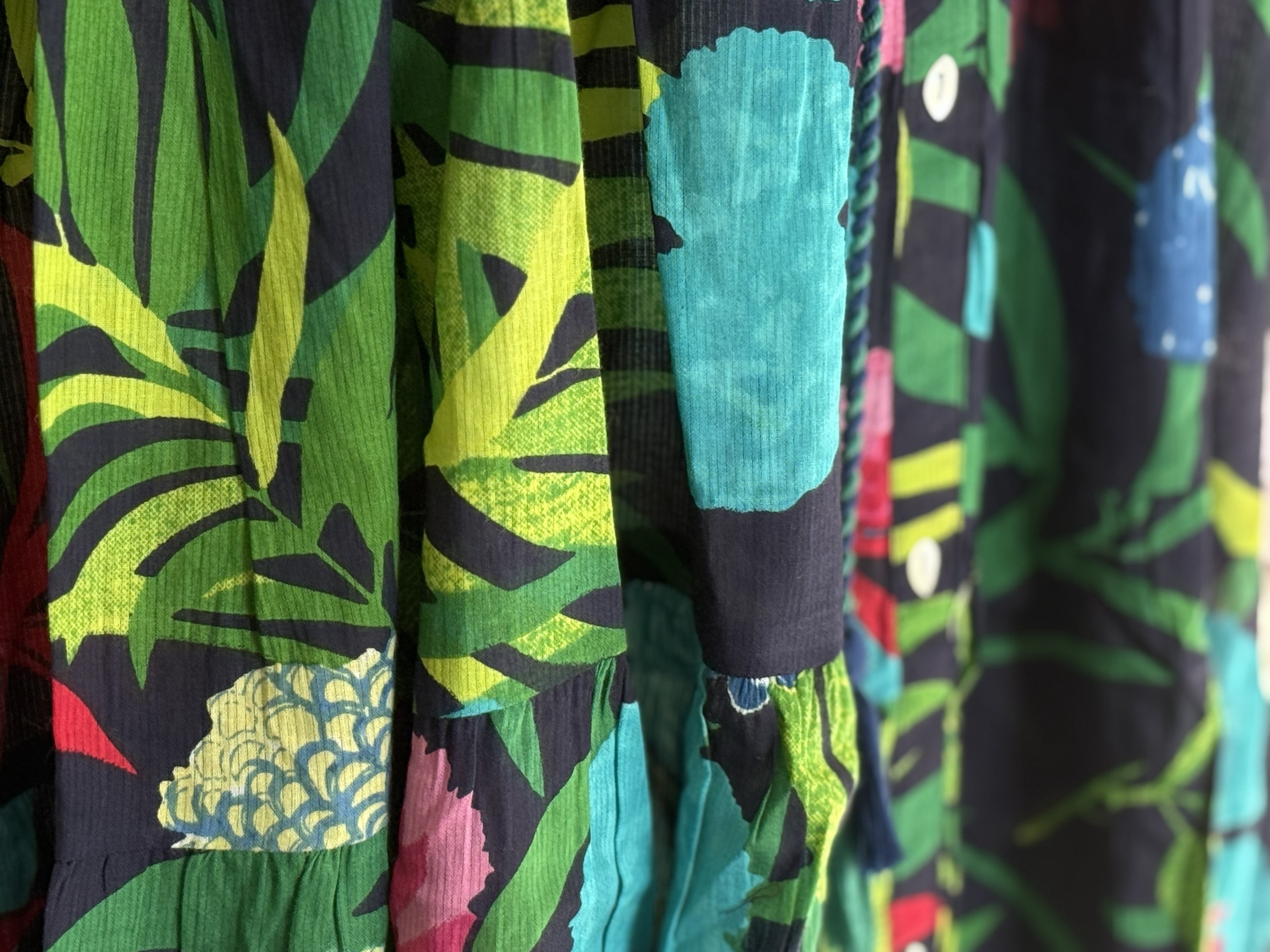 Floral Tropical Print Maxi Dress | Women's Boho Summer Shirt Dress | Vacation Dress