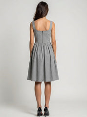 Boho Handwoven Cotton Ruffle Hem Mini Dress