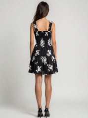 Feminine tiered smocked sundress for casual outings