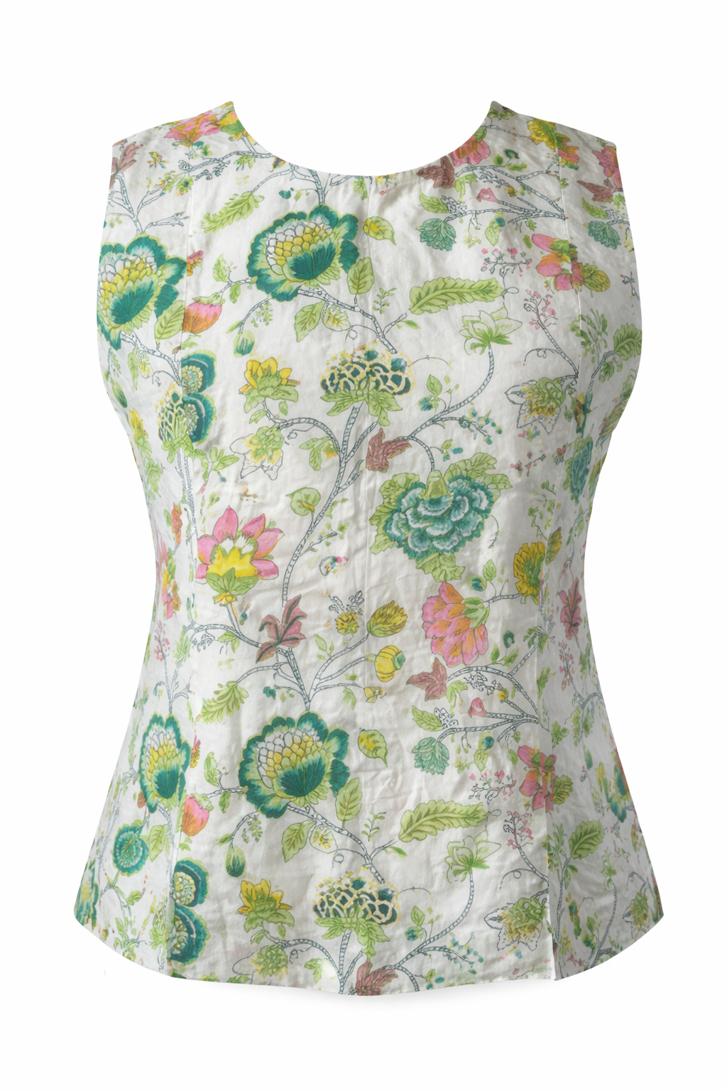 Nature Inspired Printed Button Down Cotton Tops