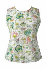 Nature Inspired Printed Button Down Cotton Tops