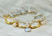 Natural Freshwater Coin Pearl Bracelet