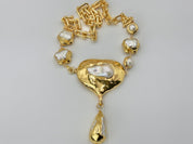 Fresh water big pearl pendent  necklace