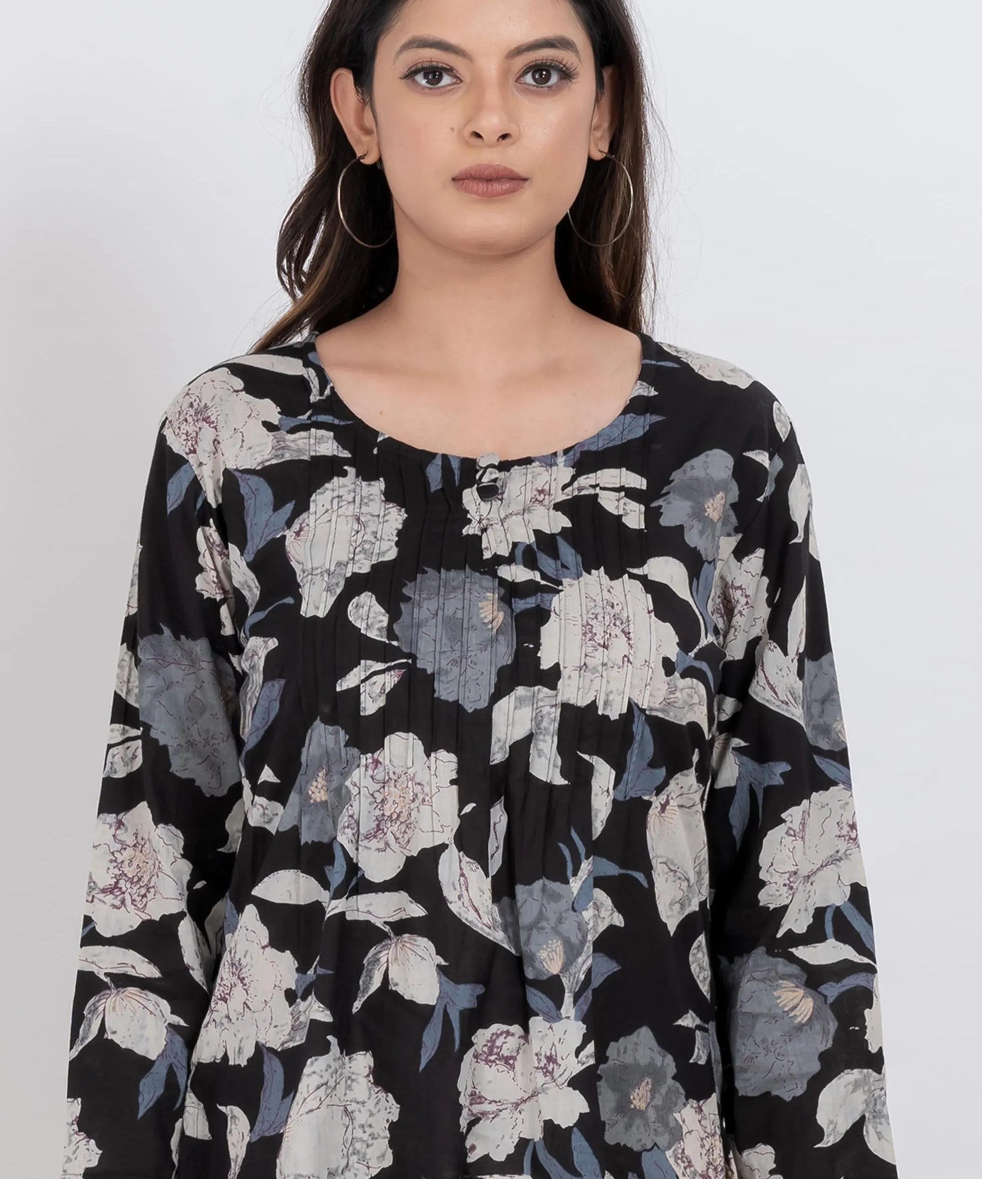 Floral Cotton Casual Top for Women