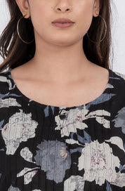 Floral Cotton Casual Top for Women
