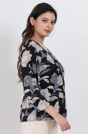 Floral Cotton Casual Top for Women