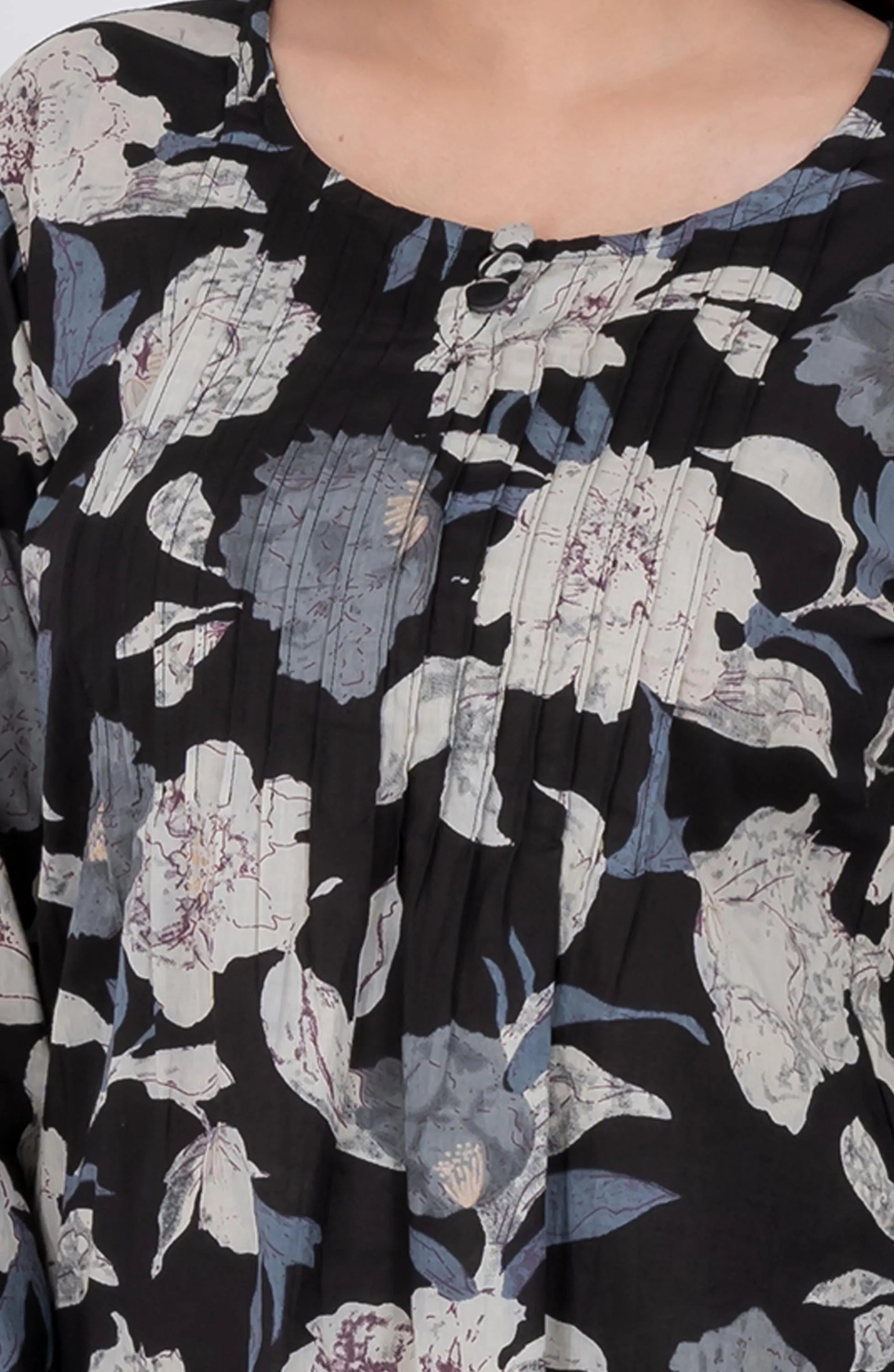 Floral Cotton Casual Top for Women