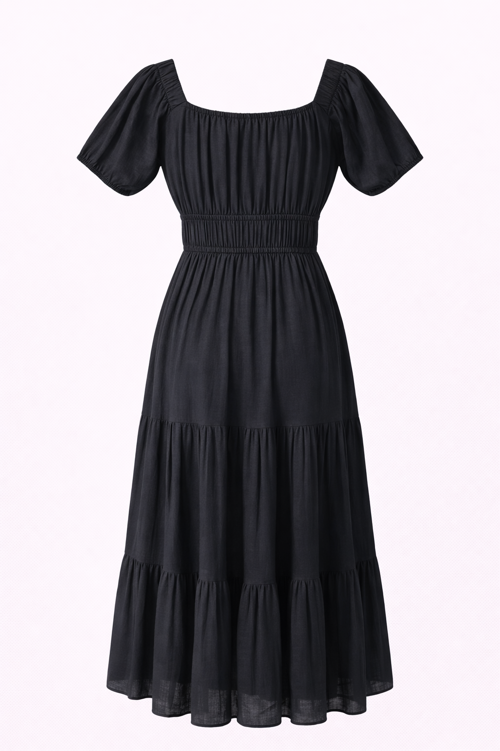 female black dress midi skirt