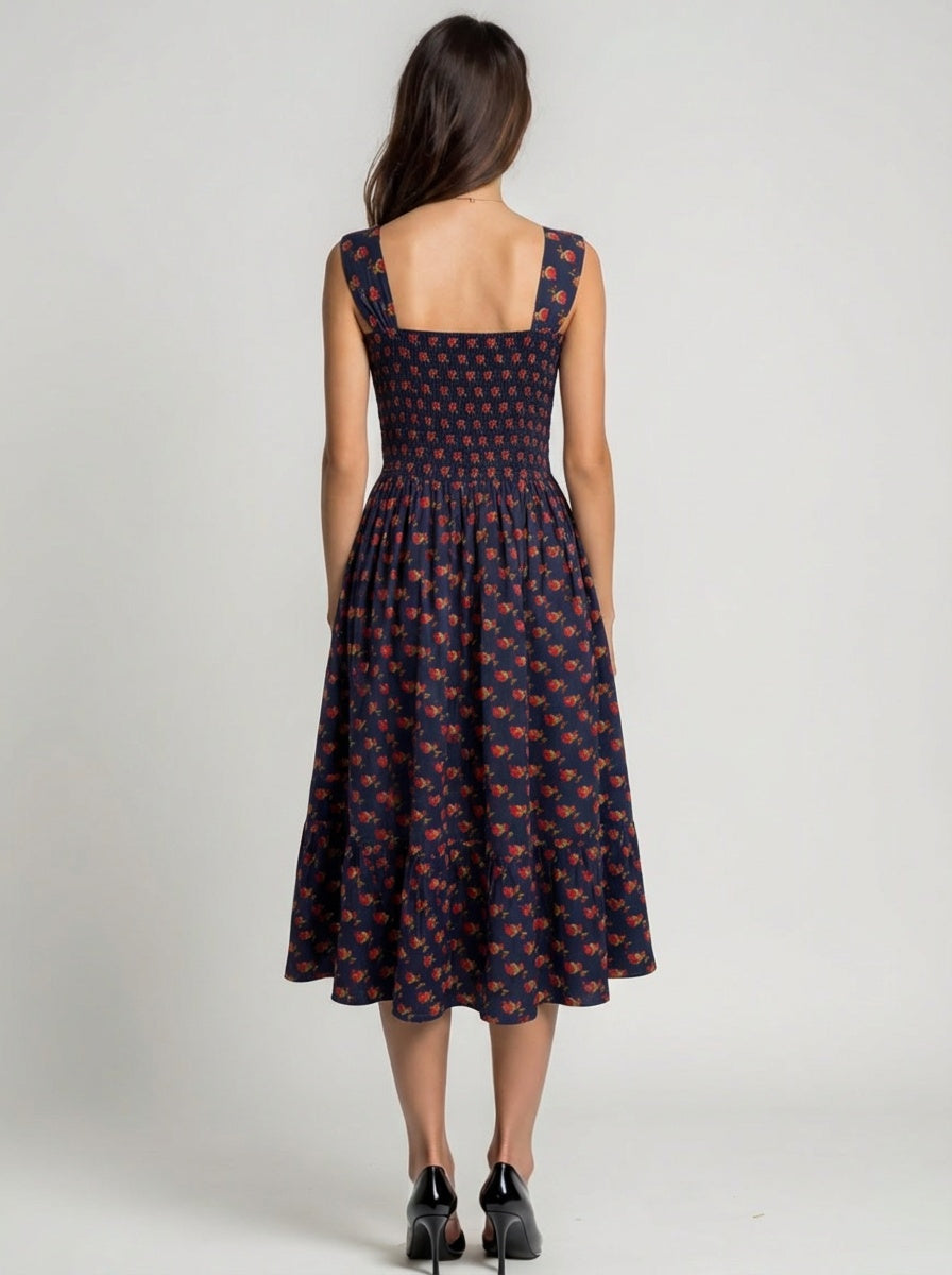 Woman wear patterned dress bestootd ariastop