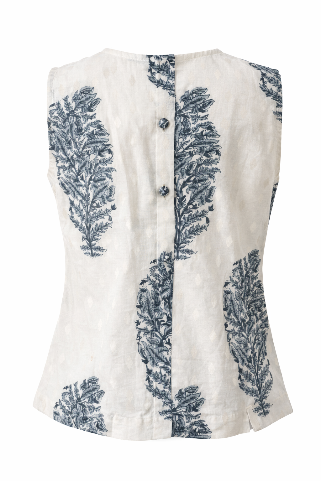 Nature Inspired Printed Button Down Cotton Tops