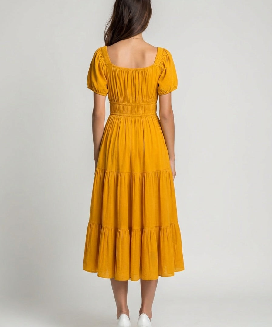 women best outfit of the day casuals style midi dress