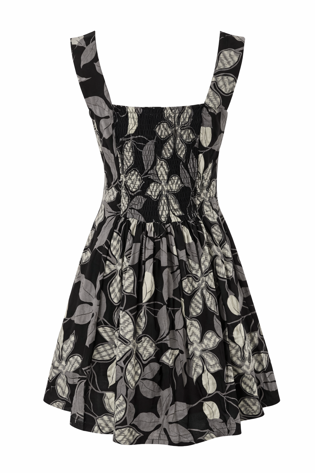 Black dress with floral pattern female