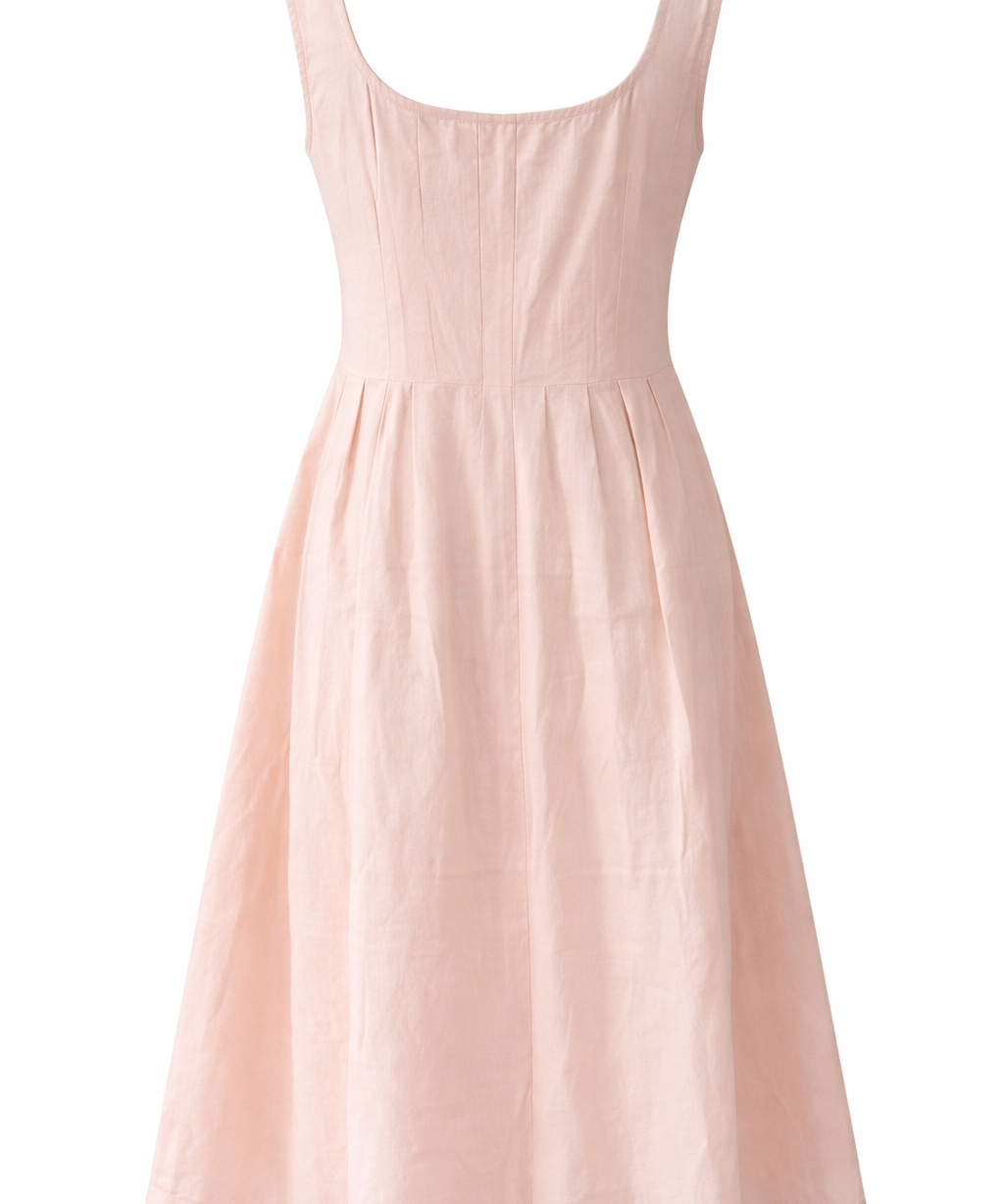 Pink dress formal wear casual style