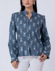 Casual boho print blouse for everyday wear